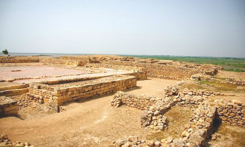 A panoramic view of the ruins of Bhambore