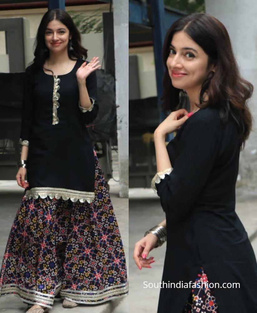 divya-khosla-kumar-in-black-ethnic-salwar-skirt.jpg