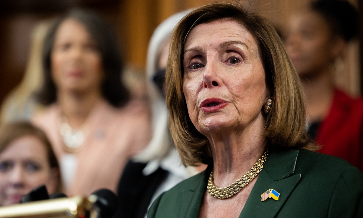 US House Speaker Nancy Pelosi speaks on women's healthcare issues inside the US Capitol in Washington, DC on July 28, 2022. Pelosi led a delegation to Japan, South Korea, Malaysia and Singapore the following day while it is unclear whether she will make a stop in the island of Taiwan. Photo: AFP