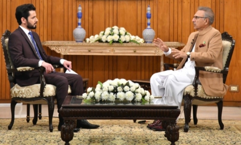 President Dr Arif Alvi sits down for an exclusive interview with DawnNewsTV's Adil Shahzeb. — DawnNewsTV