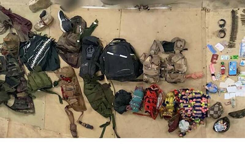 Weapons and ammunition recovered from the terrorist after the IBO. — Photo provided by the author