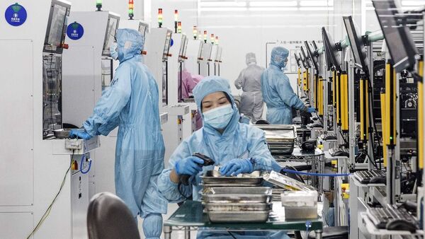 A factory in China’s Hubei region, one of several central and western provinces where exports are soaring. (Photo: AFP)