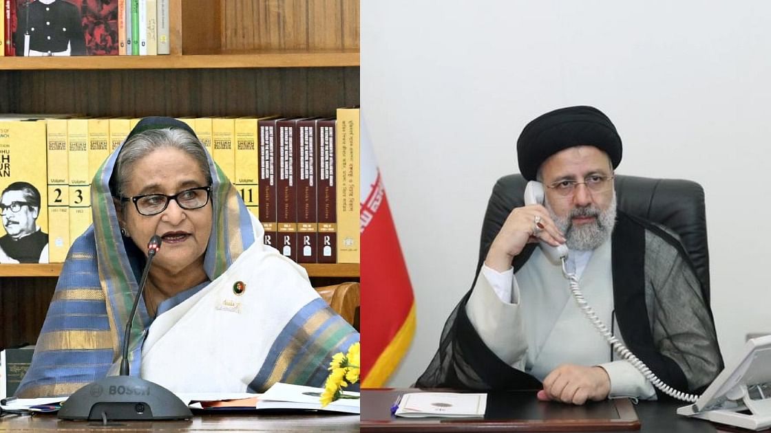 Iranian president Dr Seyyed Ebrahim Raisi phoned prime minister Sheikh Hasina on Monday afternoon.