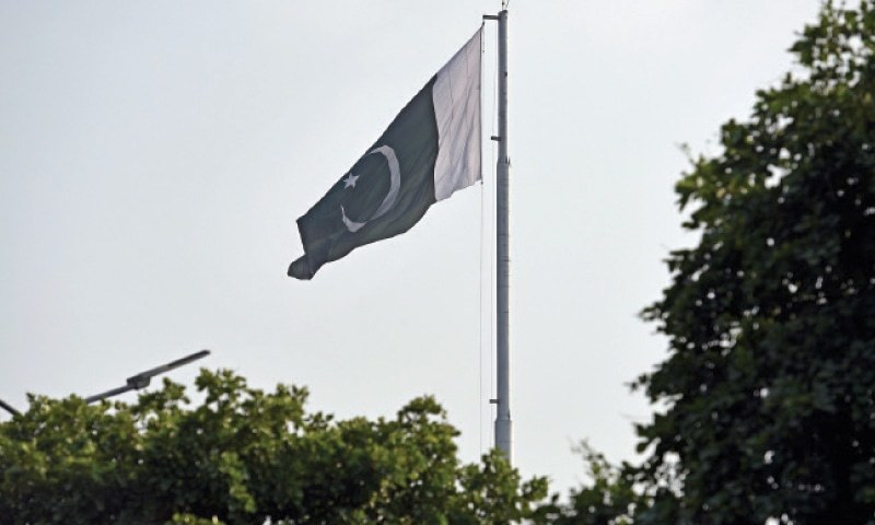 The Lahore High Court (LHC) judge notes religious minorities of Pakistan have significant place in the flag, duly acknowledged in the white portion.— Dawn/File