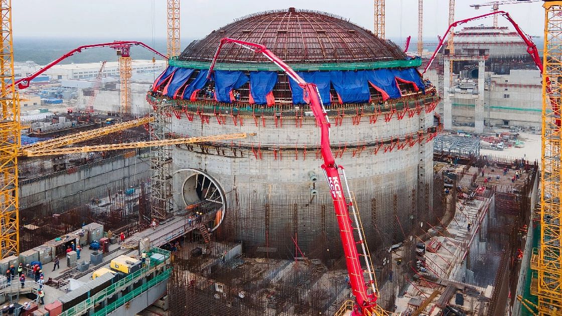 Inner containment construction at unit-2 of Rooppur Nuclear Power Plant at final stage