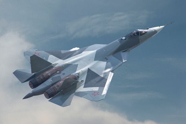 Russian Aerospace Forces are set to receive four Su-57 multirole combat aircraft this year, according to Deputy Defence Minister Alexey Krivoruchko. (Sukhoi)