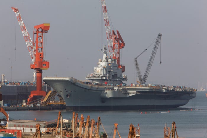 Russian aircraft carrier Varyag Liaoning in China