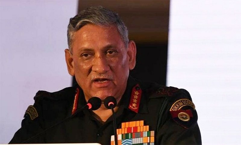 Indian army chief Bipin Rawat. — Photo courtesy: The Hindu/File