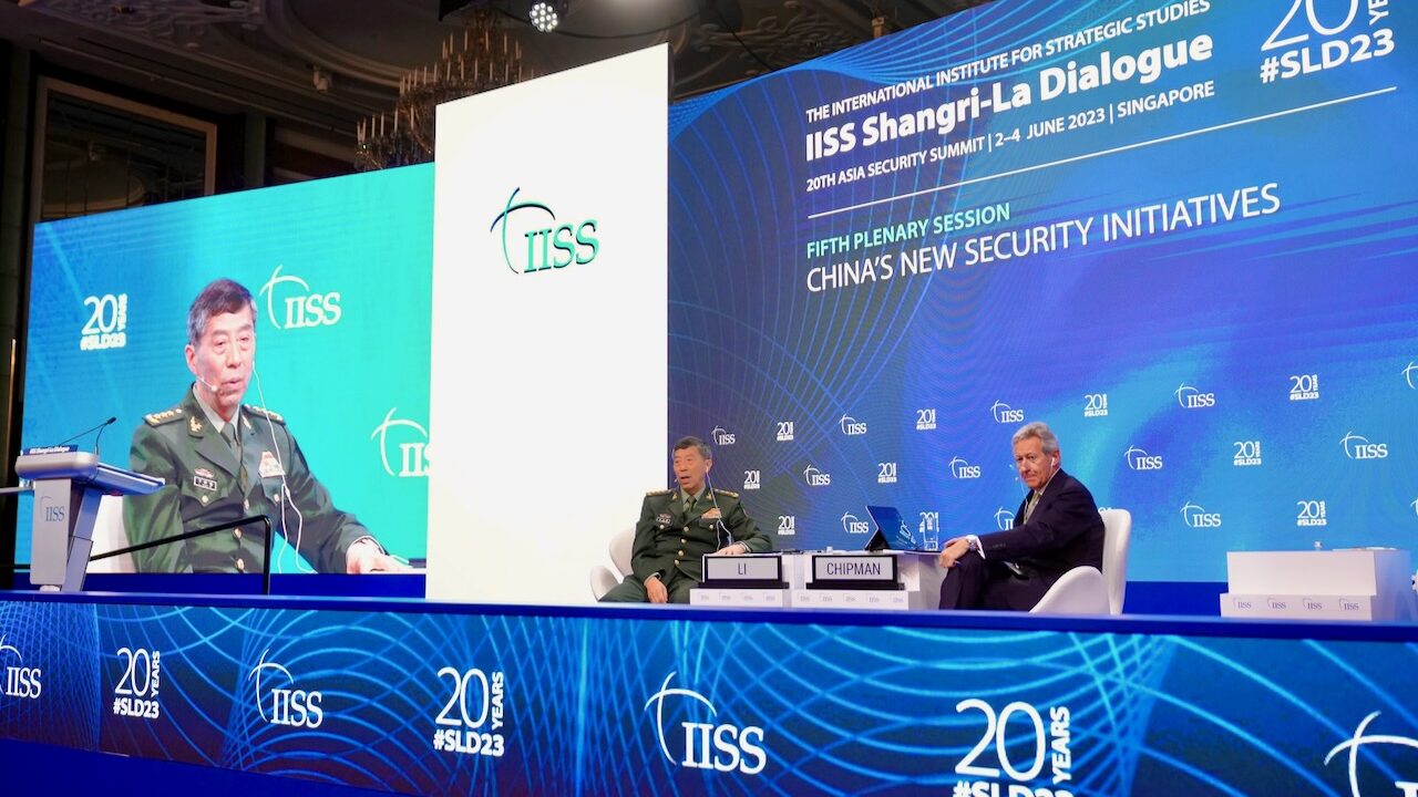 PLA Gen. Li Shangfu speaks at IISS in 2023