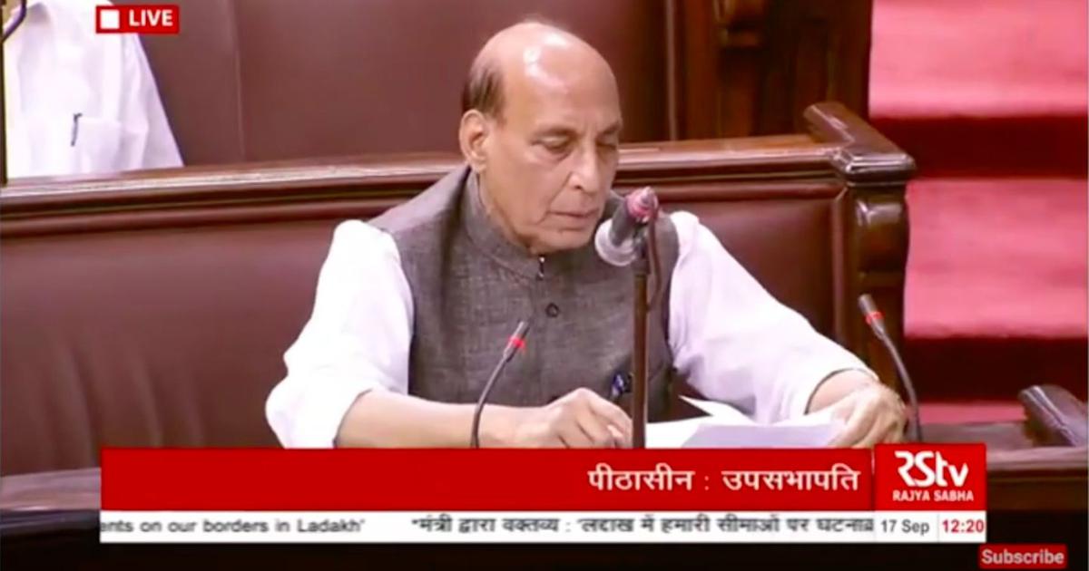 China illegally occupies around 38,000 square km land in Ladakh, Rajnath Singh tells Parliament