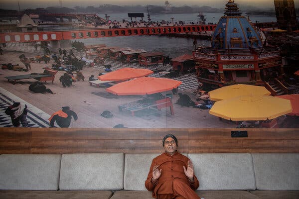 Pardeep Jha, who organizes a pilgrimage festival in Haridwar, said he believed in making India a Hindu state through peaceful means. 
