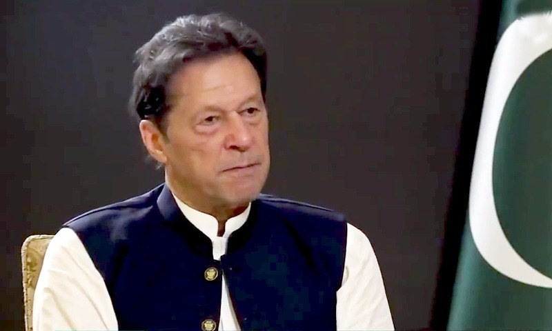 Prime Minister Imran Khan speaks to TRT World during an interview. — TRT Screengrab