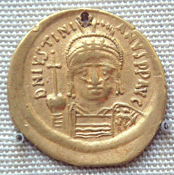 595px-Gold_coin_of_Justinian_I_527CE_565CE_excavated_in_India_probably_in_the_south.jpg