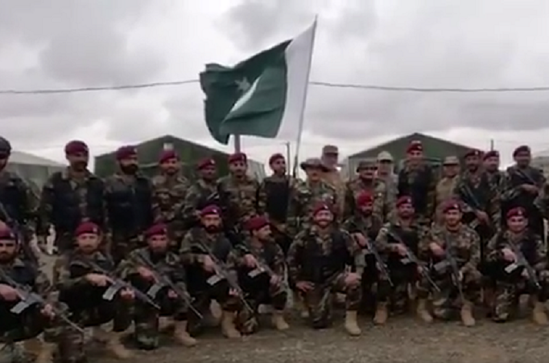 Contingent of the Pakistan armed forces participated in the opening ceremony of multinational military exercises titled ‘Kavkaz 2020’ in the Russian city of Astrakhan on Saturday. SCREENGRAB