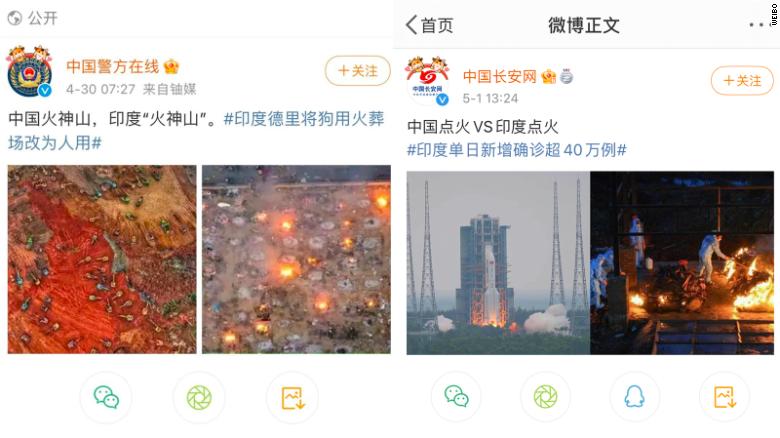 Weibo posts about India from two official Chinese government accounts sparked a major backlash over the weekend.