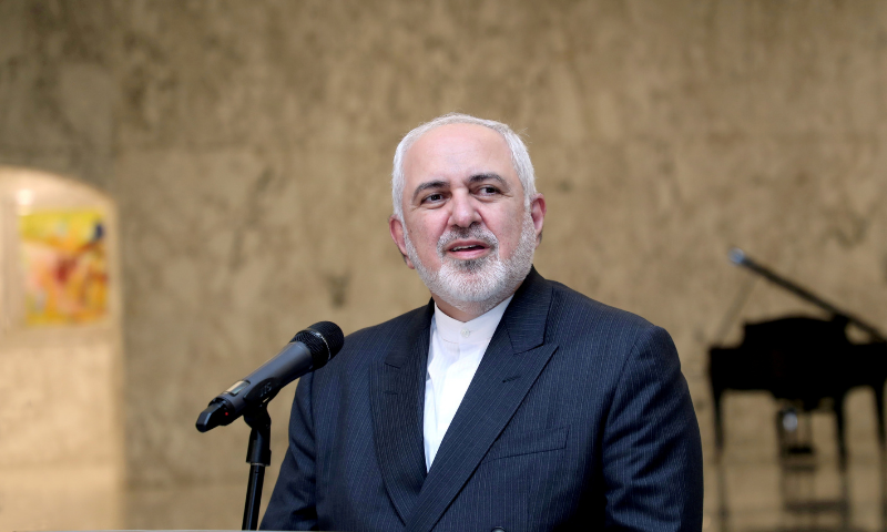 In this Aug 2020 file photo, Iran's Foreign Minister Mohammad Javad Zarif speaks at the presidential palace in Baabda, Lebanon. — Reuters