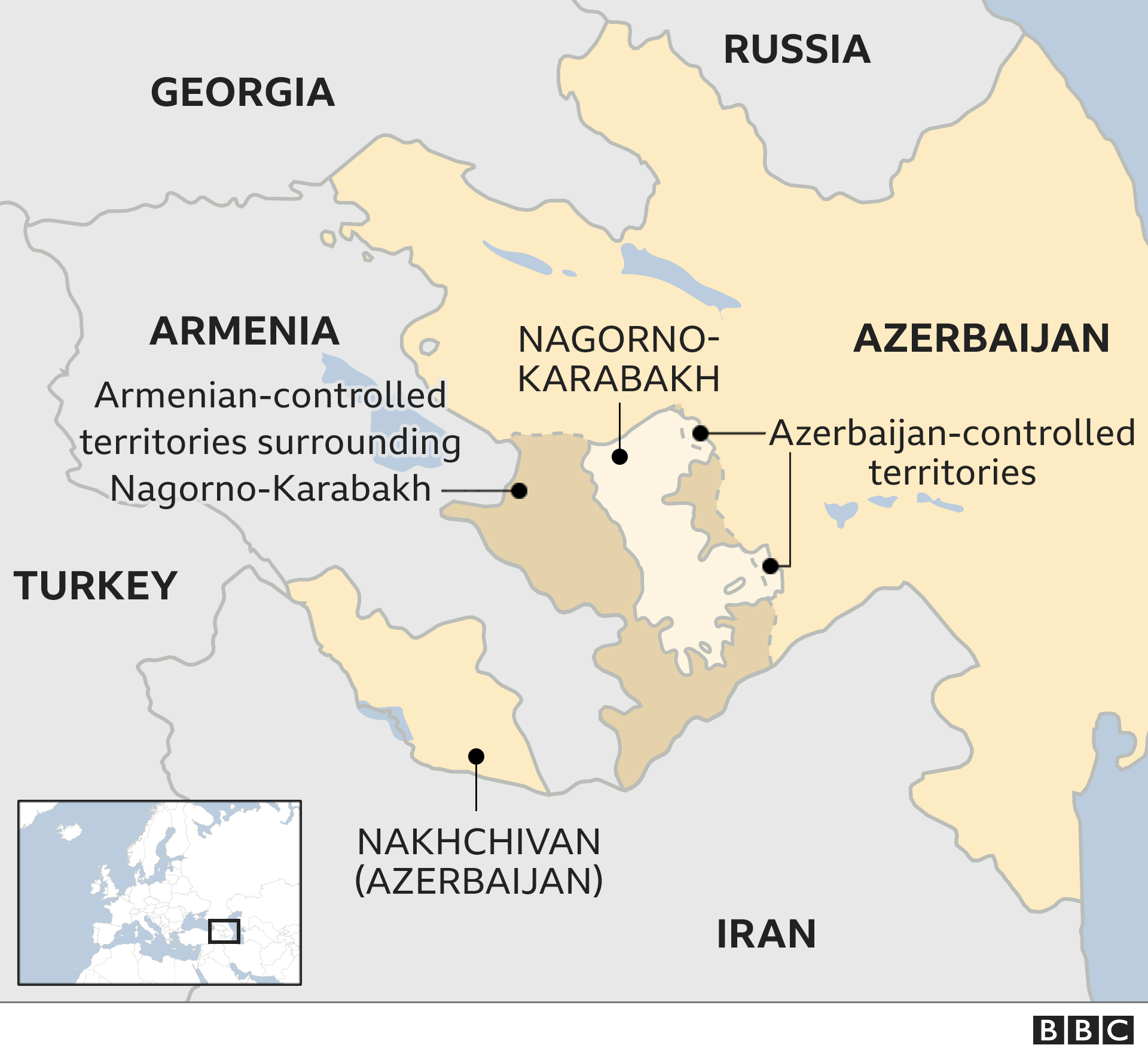 Map of the region