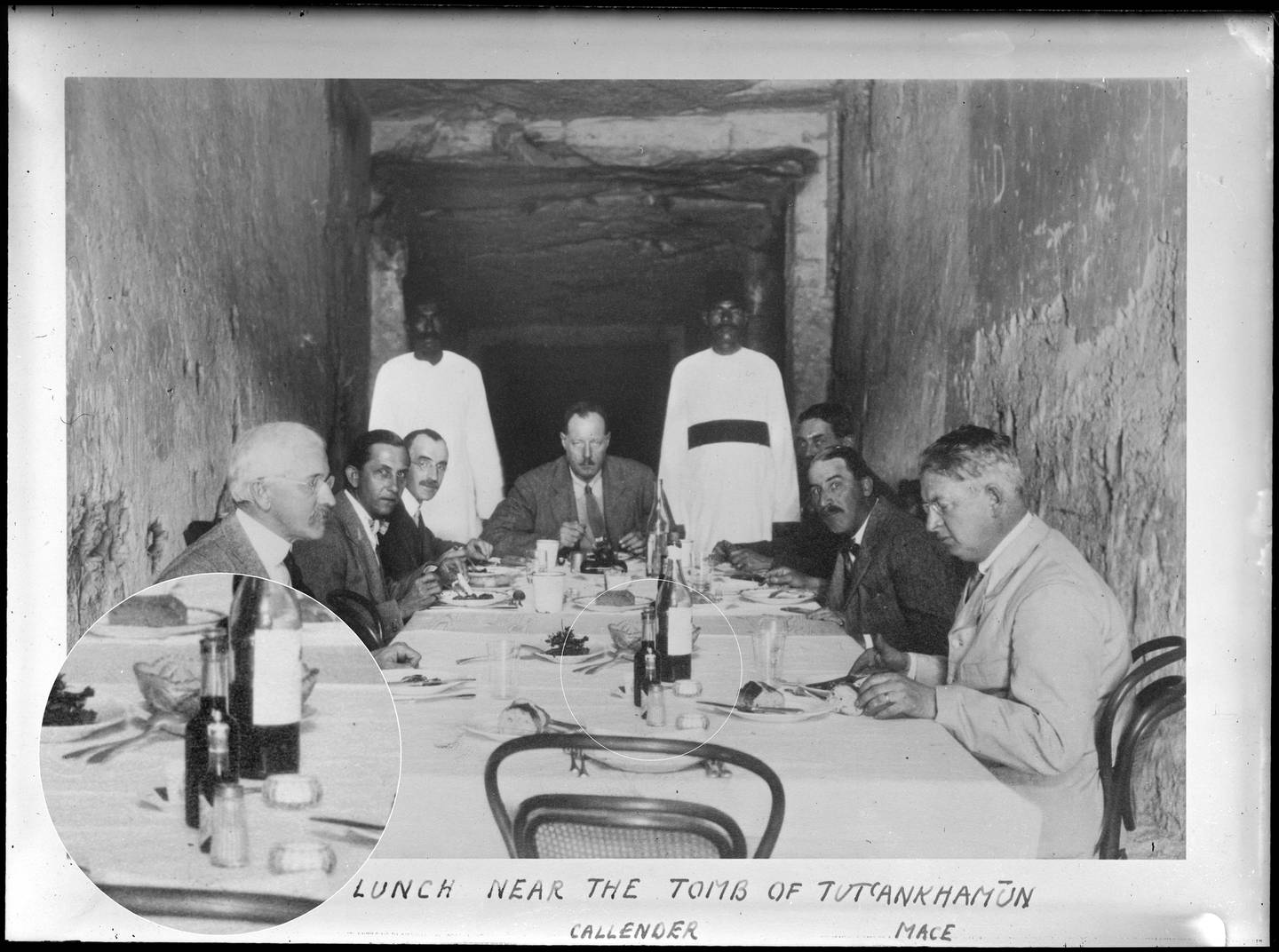 Lunch in the tomb of Ramses XI. Photo: The Bodleian Libraries/University of Oxford