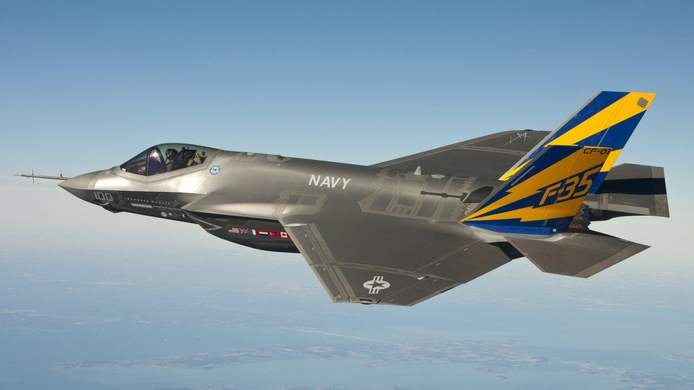 The US Navy variant of the F-35 Joint Strike Fighter, the F-35C