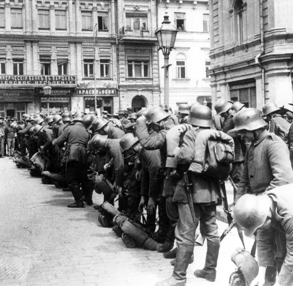 Newly-arrived german anti-communist interventionists in kiev in august 1918. (Photo by: Sovfoto/UIG via Getty Images) Getty ImagesGetty Images