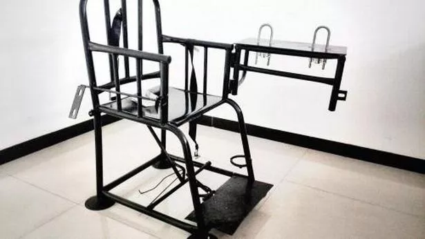 Tiger Chair used in the torture of Muslims in China