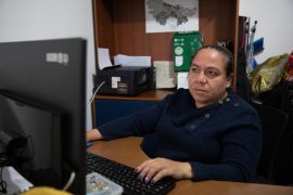 Voter Gisela Serrano had to flee her home country of Venezuela after receiving death threats [Christina Noriega/Al Jazeera]