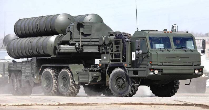 Missile Battery From S-400 System