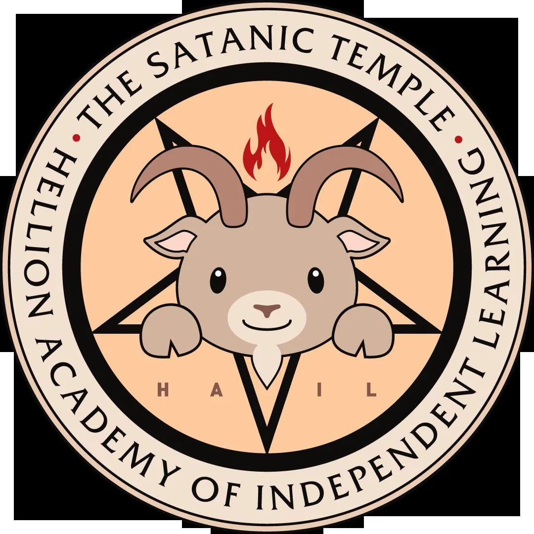 Official logo of the Hellion Academy of Independence Learning (HAIL) of the Satanic Temple