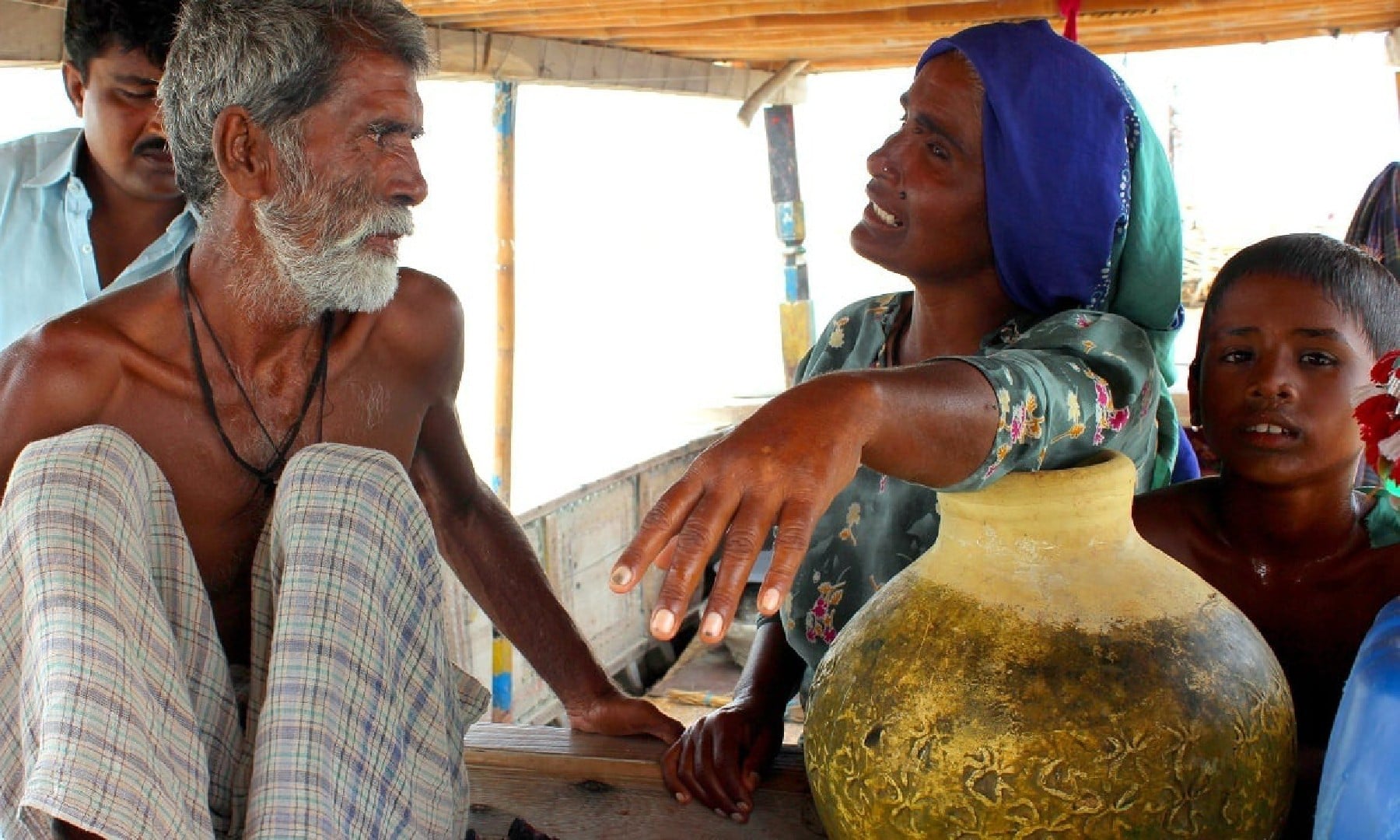 People living on Manchar Lake; Mustafa Mirani