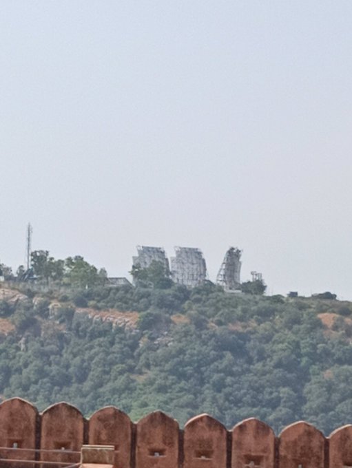 Picture of same facility taken from nearby fort.