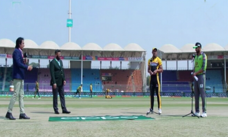 Lahore Qalandars have won the toss and elected to field first in their first match of this year's Pakistan Super League (PSL) tournament against Peshawar Zalmi at the National Stadium in Karachi on Sunday. — DawnNewsTV