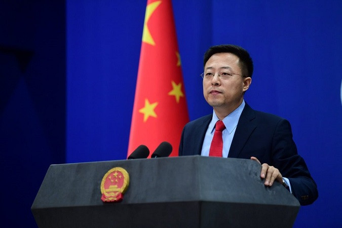 chinese foreign ministry spokesperson zhao lijian photo app