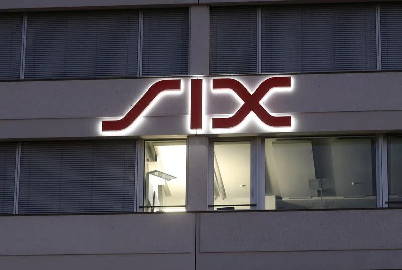 FILE PHOTO: Logo of Swiss stock exchange operator SIX Group is seen in Zurich