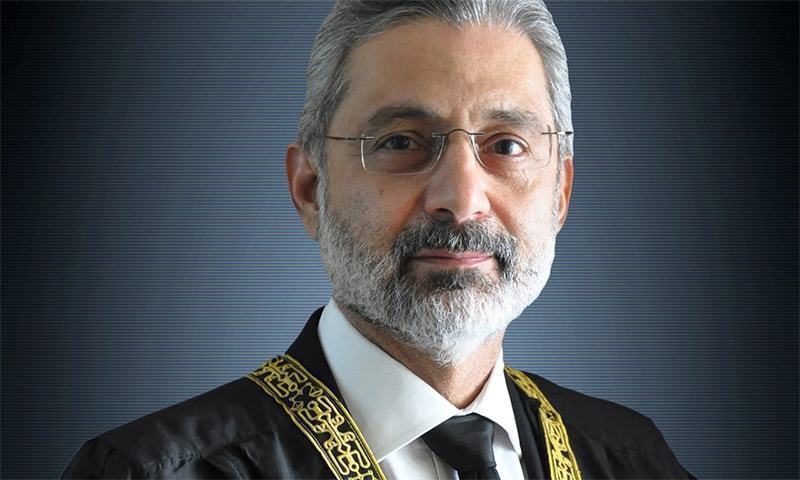 Supreme Court Justice Qazi Faez Isa warned that action would be taken if the release of development funds was not in accordance with the law. — Photo courtesy Supreme Court website/File