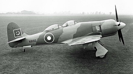 PAF Hawker Sea Fury two-seat trainer
