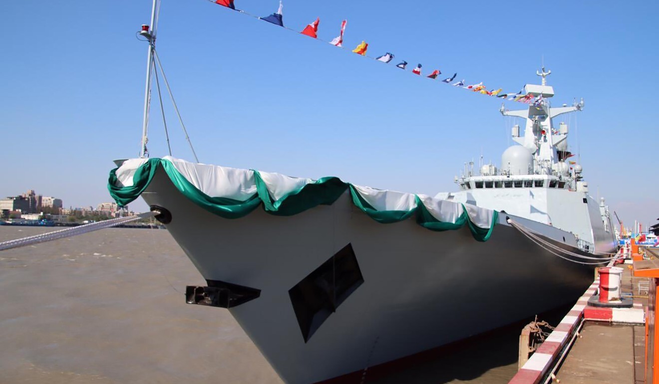 The Type 054A/P is a multirole warship and has a displacement of more than 4,000 tonnes. Photo: Weibo