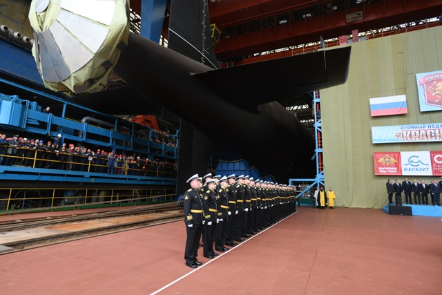 Project 885M Class Nuclear Powered Missile Submarine floated out on July 30