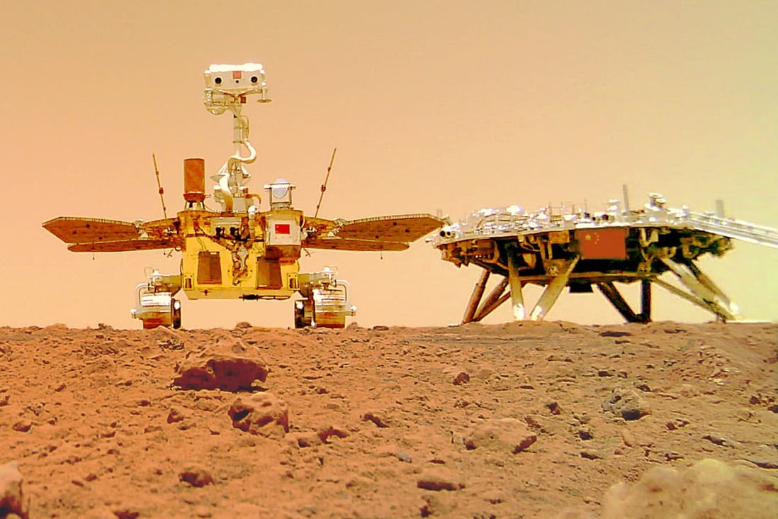 China’s Zhu Rong rover has been roaming the red planet for more than a year. Photo: Xinhua