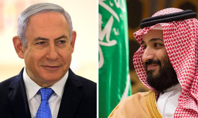 This combination file photo shows Israeli Prime Minister Benjamin Netanyahu and Saudi Crown Prince Mohammed bin Salman. — Reuters