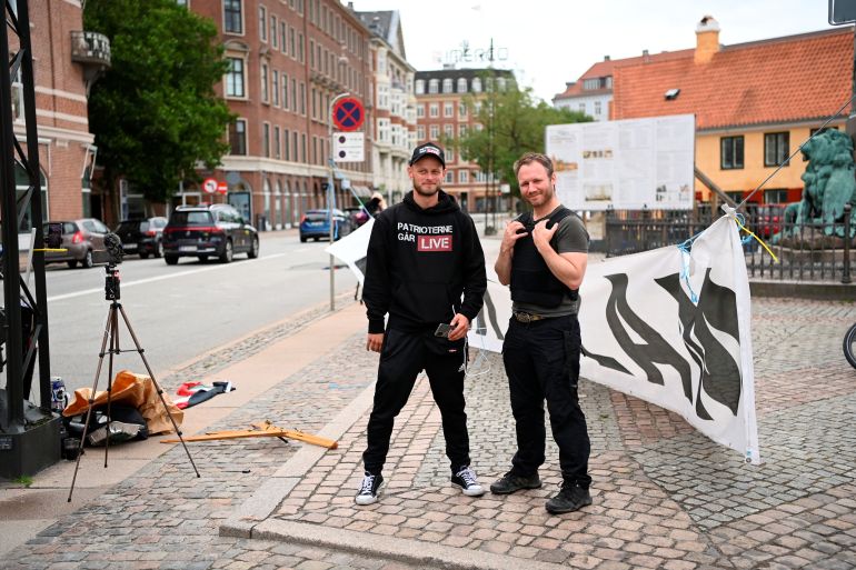 Protesters from the Danish Patriots