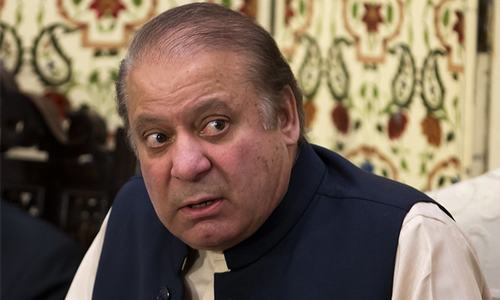 Nawaz Sharif has been in London since 2019. — AP/File