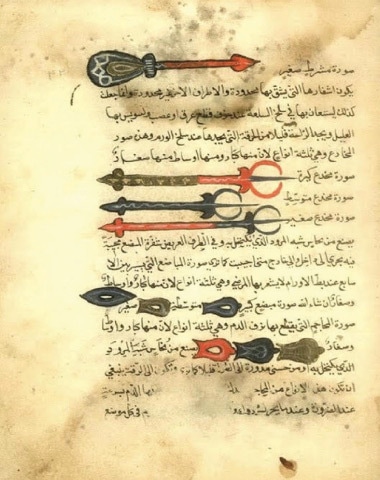 A page from the Medicinal treatise Kitab al-Tasrif by al-Zahrawi regarding surgical tools | Library, Museum and Document Center of Iran Parliament, Tehran