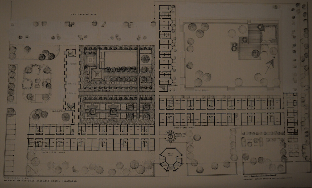  The layout plan of the MNA Hostel designed by Gerard Brigden. — Photo provided by author from Gerard Brigden’s archives 