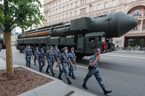 In 2020, a rehearsal for a military parade in Moscow featured an RS-24 Yars, a Russian strategic nuclear missile.