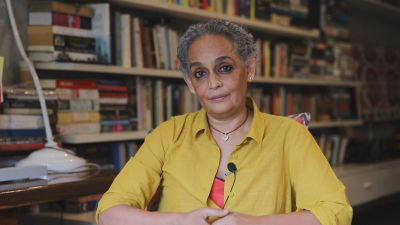 Booker Prize winner Arundhati Roy.