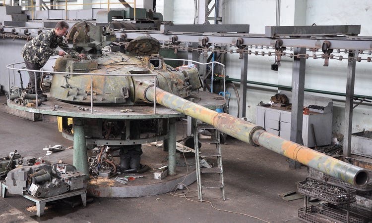 Kyiv Ukraine tank turret factory