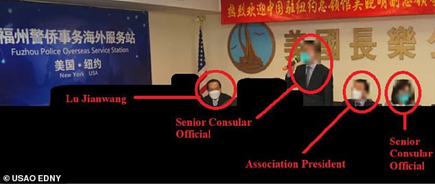 Both are accused of running the station for a provincial branch of the Ministry of Public Security of the People's Republic of China (PRC)