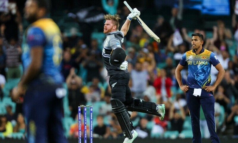 <p>New Zealand’s Glenn Phillips celebrates after reaching a century during the ICC men’s Twenty20 World Cup 2022 cricket match between New Zealand and Sri Lanka at the Sydney Cricket Ground in Sydney, Australia on October 29. — AFP</p>