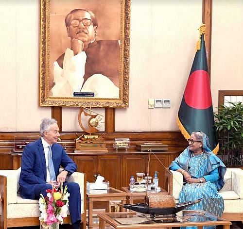 Prime minister Sheikh Hasina holds breakfast meeting with former British PM Tony Blair on Saturday