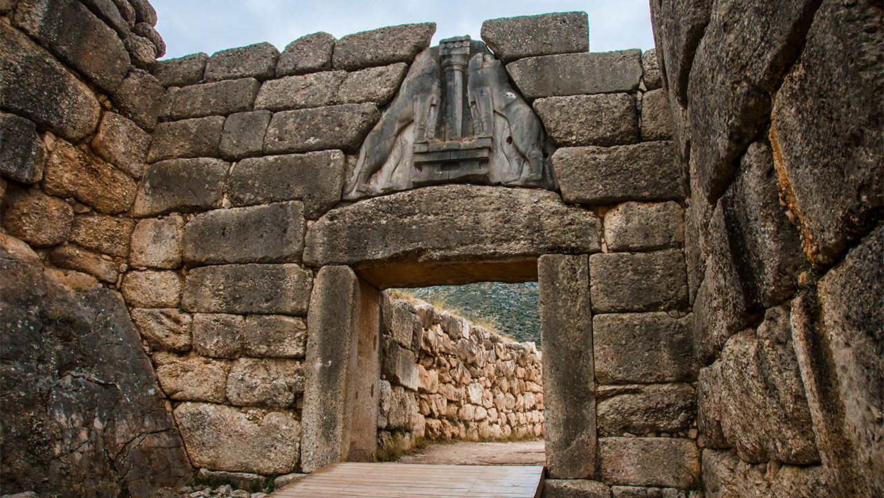 Lion Gate in Mycene